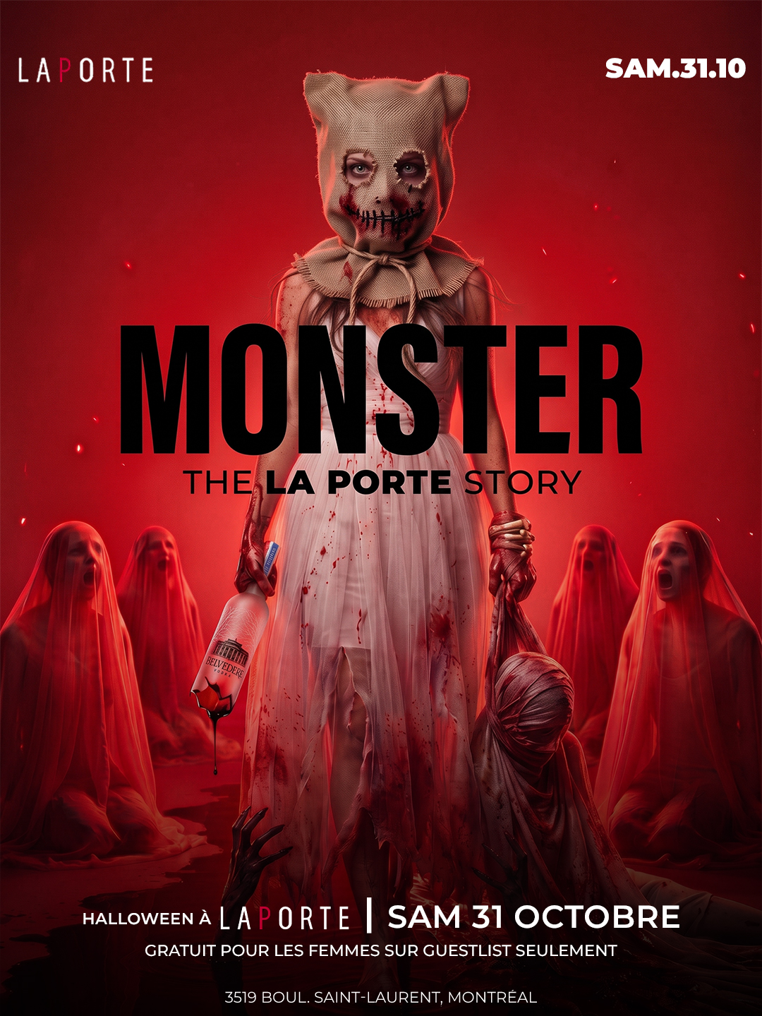 Halloween at Club La Porte – Monster: The La Porte Story, Saturday October 31